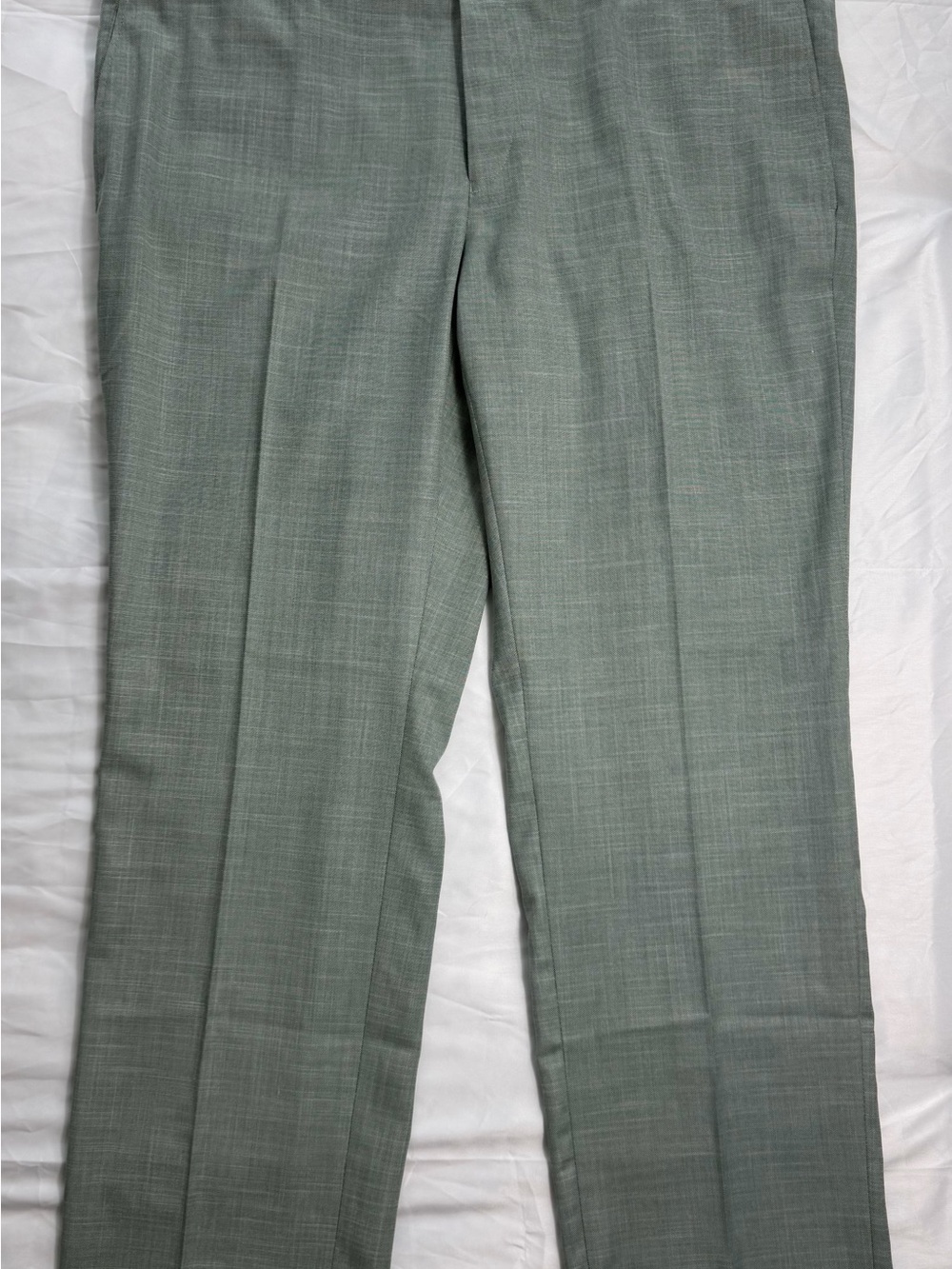 Michael Kors 38W Men's Dress Pants in Sage Green Plaid